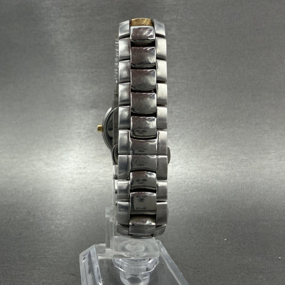 Movado Museum Watch Women 25mm Black Dial Two Tone Round 81 A1 1842 New Battery7