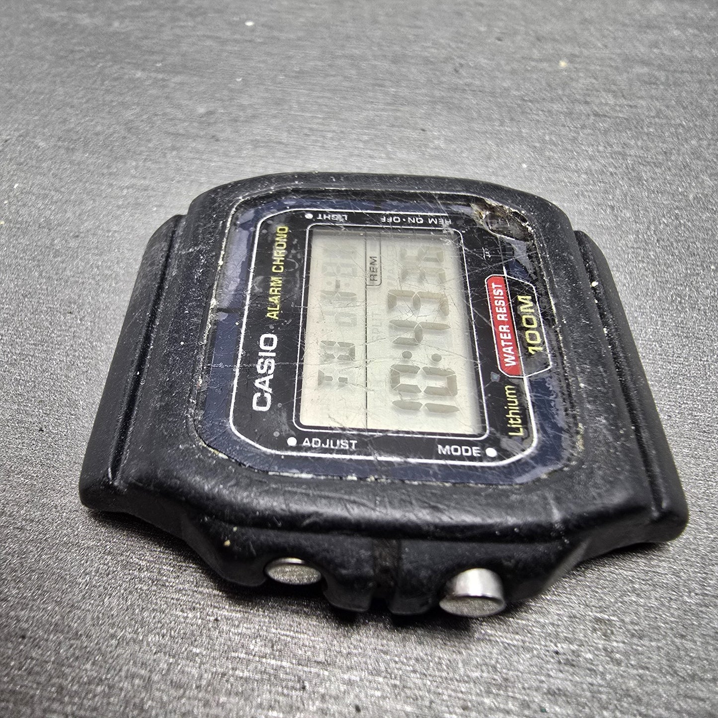 Casio W-720 Watch Men 38mm Black  Alarm Chronograph Daydate Octagon New Batt3