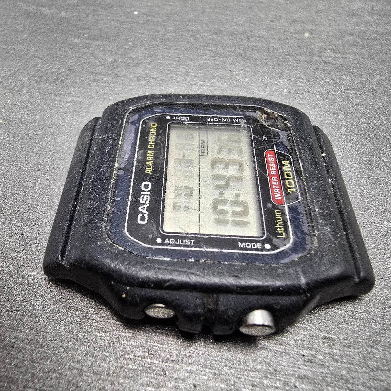 Casio W-720 Watch Men 38mm Black  Alarm Chronograph Daydate Octagon New Batt3