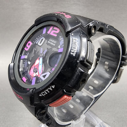 Casio babyG Watch Women 44mm Black Dial Black Tone Round BGA190 New Battery2