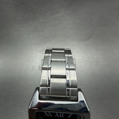 Casio Tank Watch Women 22mm Black Dial Silver Tone Rectangle LTP-V007 NewBattery4