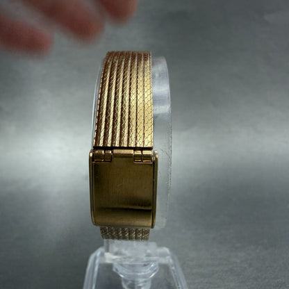 Bulova Armitron Deauville Watch Women 23mm Champagne Dial Gold Tone READ! NewBat7