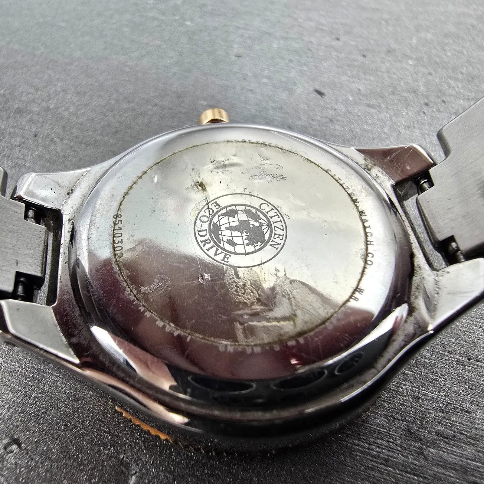 Citizen Silhouette Eco-Drive Watch Women 31mm Silver Dial Two Tone Date Runs9