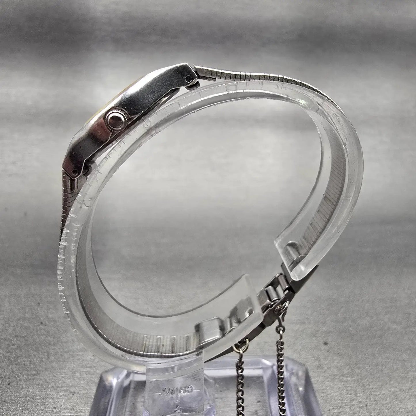 Seiko Watch Women 17mm White Dial Silver Tone Oval 2P20-0A89 New Battery Vintage6