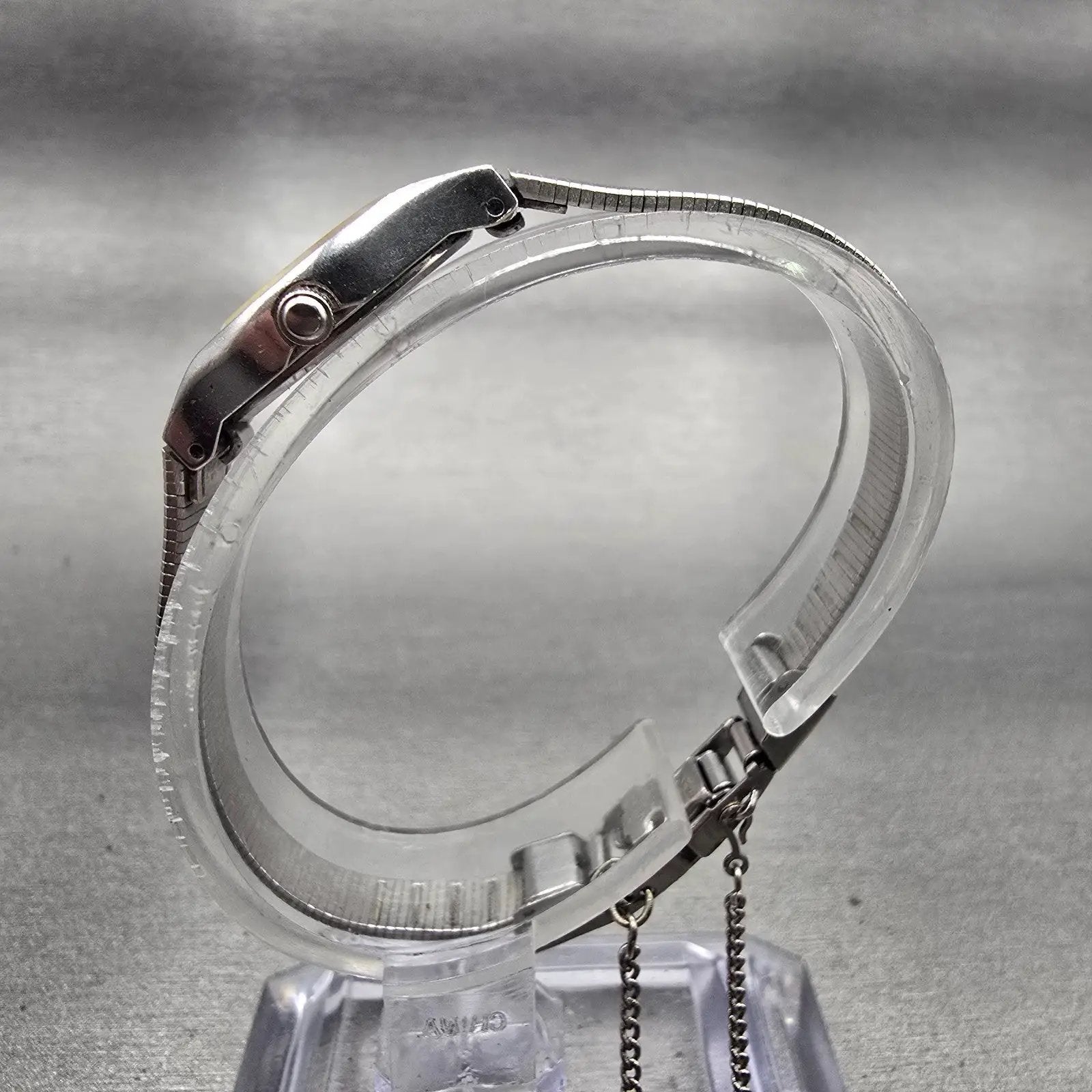 Seiko Watch Women 17mm White Dial Silver Tone Oval 2P20-0A89 New Battery Vintage6