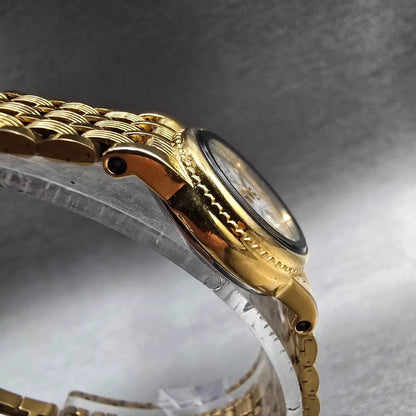 Citizen Watch Women 19mm White Dial Gold Tone Round 5930-S34774 New Battery3