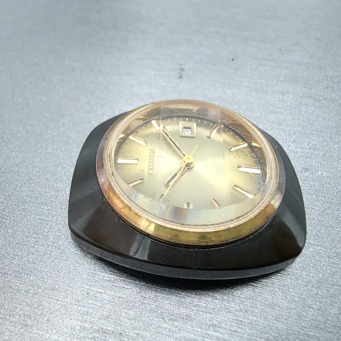 Citizen Automatic Watch Women 29mm Green Dial Black Tone Date 4691288 PARTS4