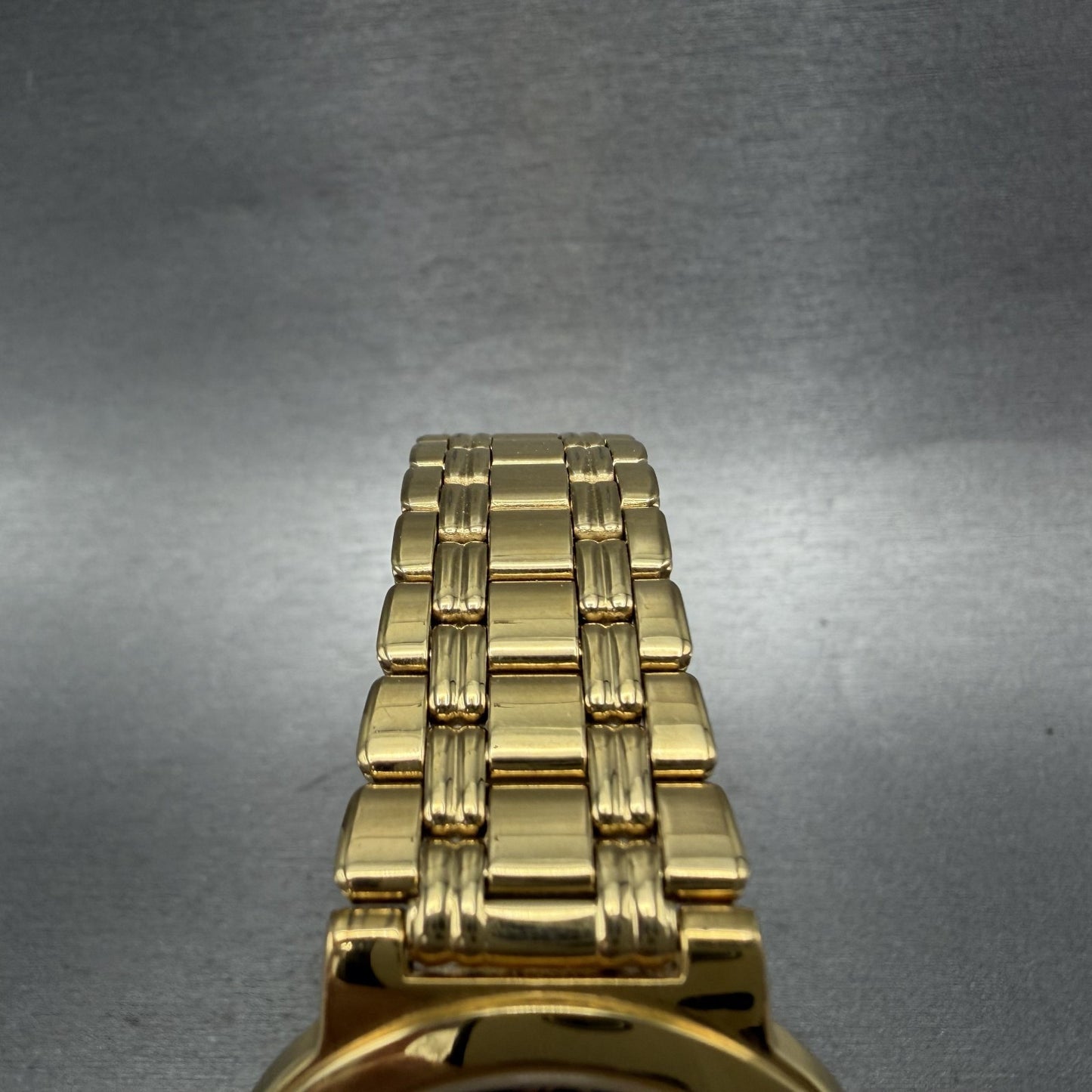 Seiko Watch Men 33mm Black Dial Gold Tone Round Vintage V7011T79 New Battery4