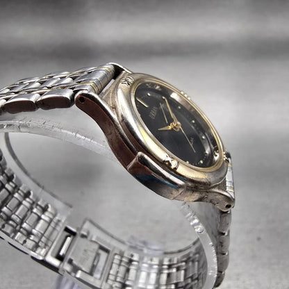 Seiko Alba Urban Watch Women 25mm Black Dial Two Tone Round V701-6C30 NewBattery3