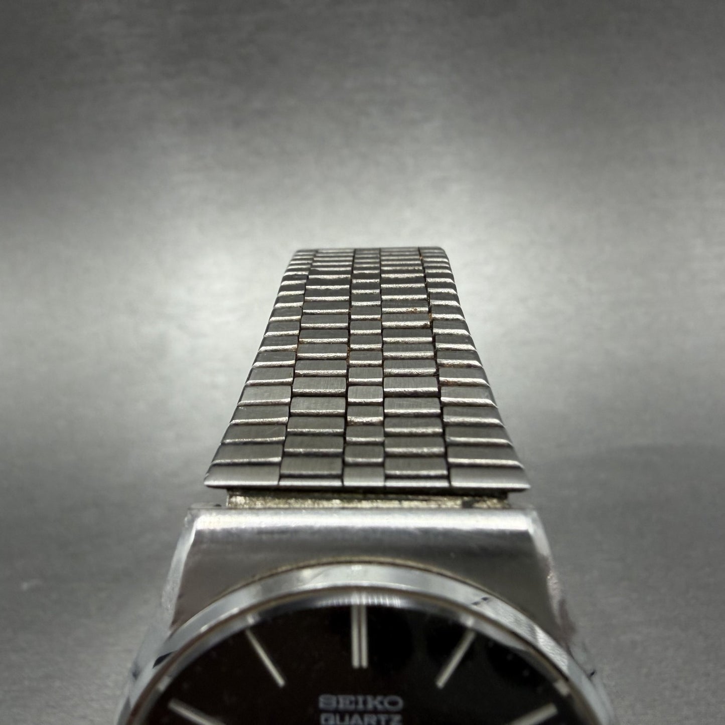 Seiko Emblem Watch Men 32mm Black Dial Silver Tone 4120-8010 New Battery4