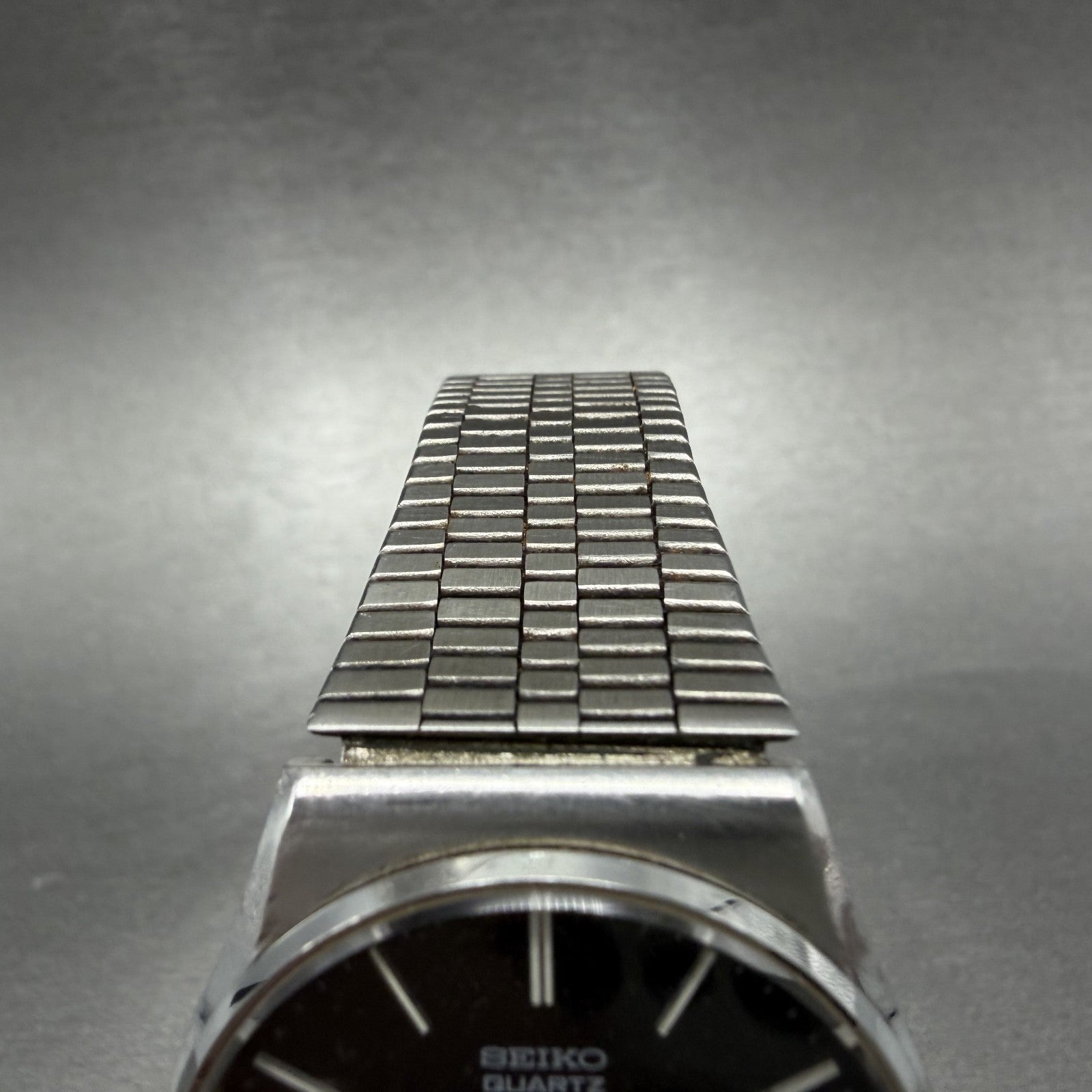 Seiko Emblem Watch Men 32mm Black Dial Silver Tone 4120-8010 New Battery4