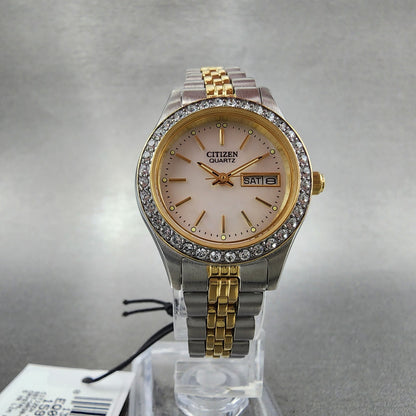 Citizen Watch Women 25mm MOP Dial Two Tone Daydate EQ053450D New Battery5