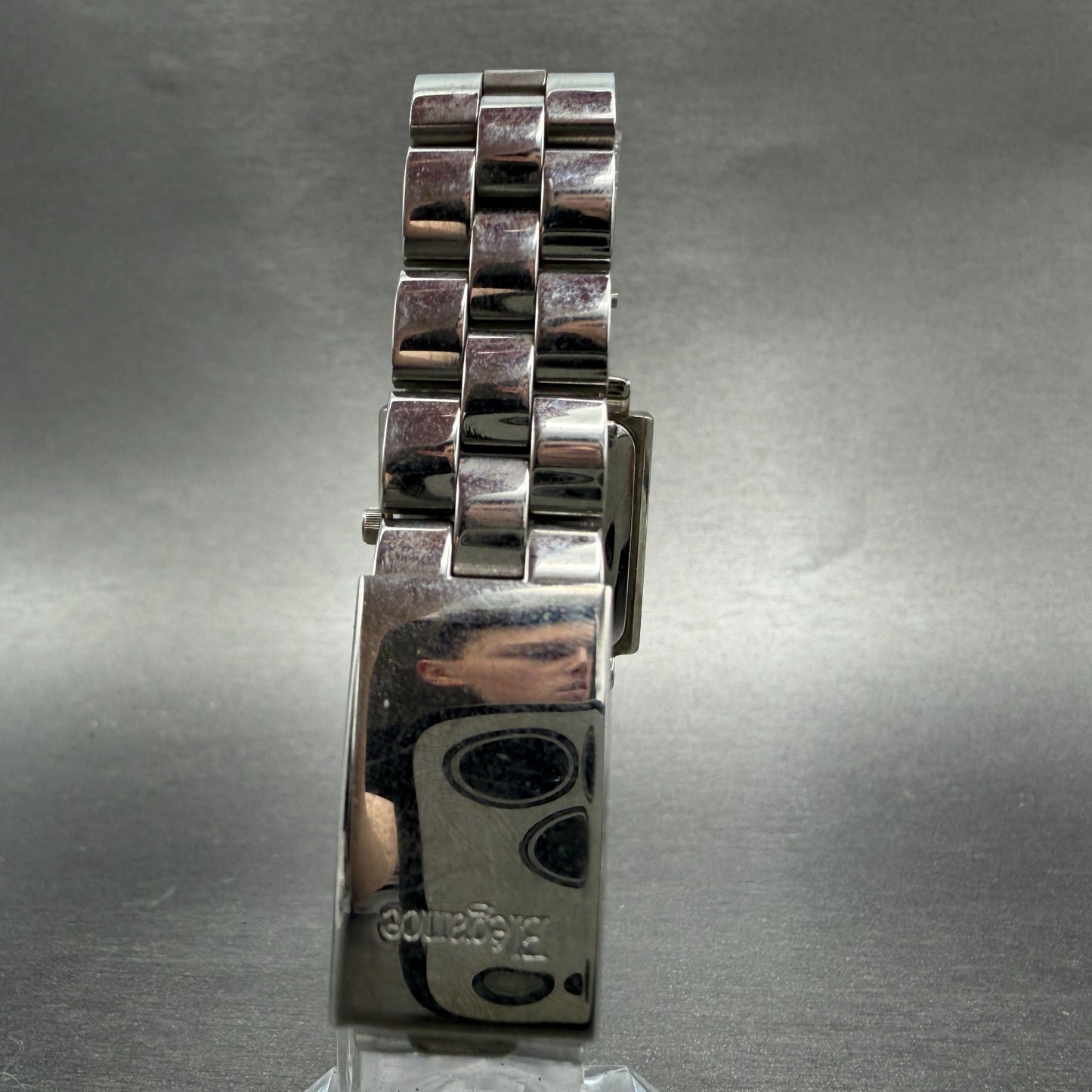 Citizen Watch Women 25mm Silver Dial Silver Tone Rectangle 1032-A05699 New batt7