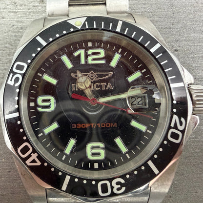 Invicta Diver Watch Men 43mm Black Dial Steel Date Round 6499 PARTS2