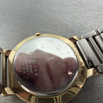 Yves Saint Laurent Watch Women 31mm Black Dial Two Tone Round 4620-E60957 Newbat9