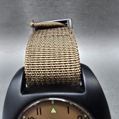 Bertucci D-1T watch 42mm Brown Dial Black Titanium Round Brown Band New Battery4