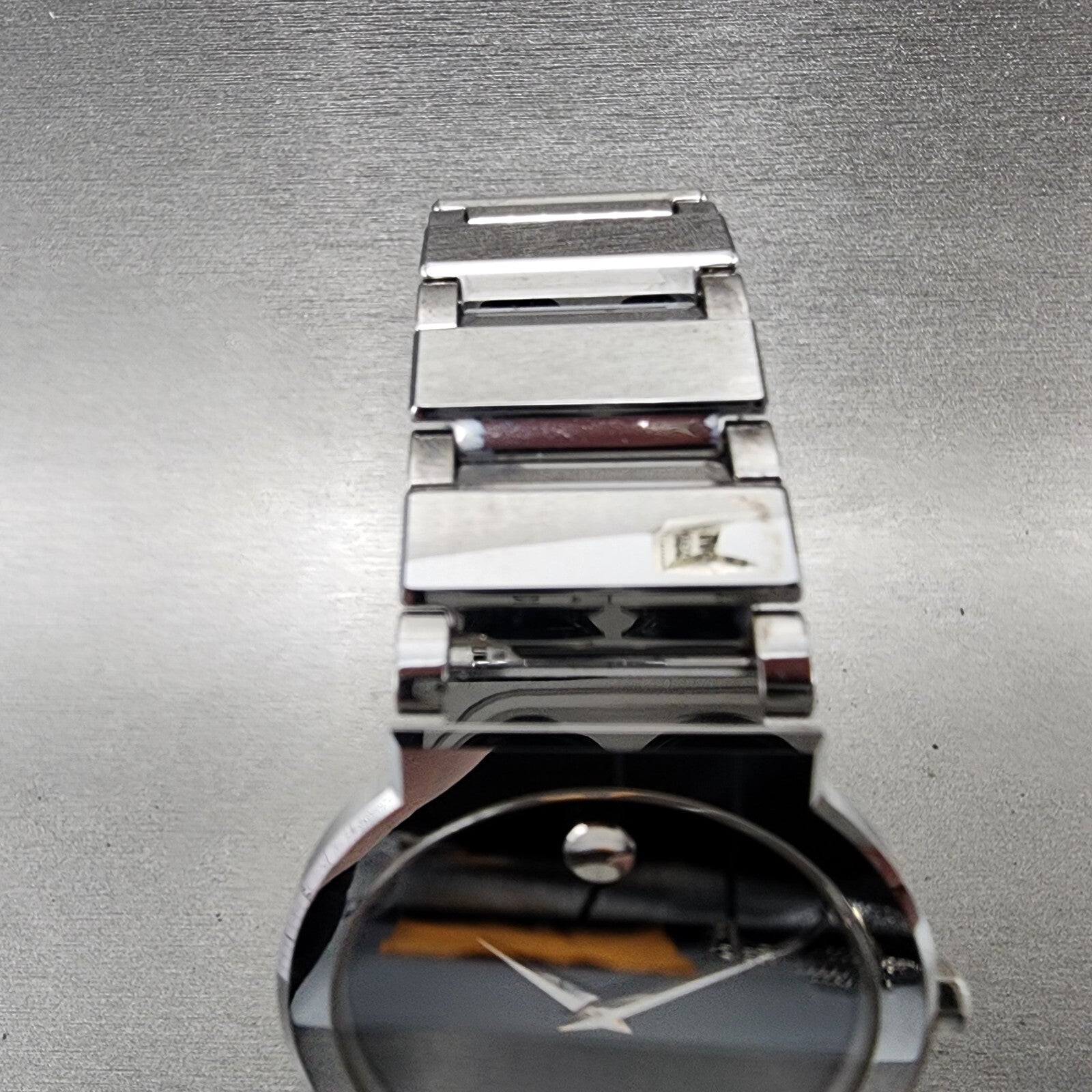 Movado Valor Watch Men 34mm Black Dial Tungsten Round 0604409 New Battery4