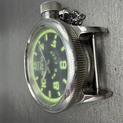 Invicta Russian Diver Watch Men 52mm Black & Green Dial Steel Date 4342 PARTS3