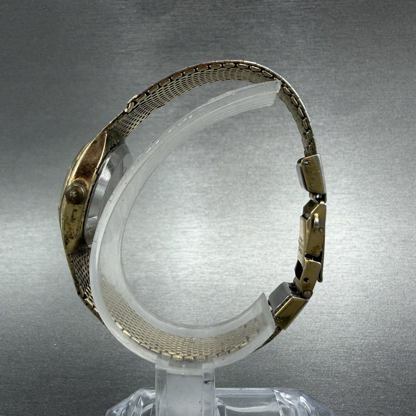 Seiko Watch Women 21mm Champagne Dial Gold Tone Round 43-7019 New Battery6