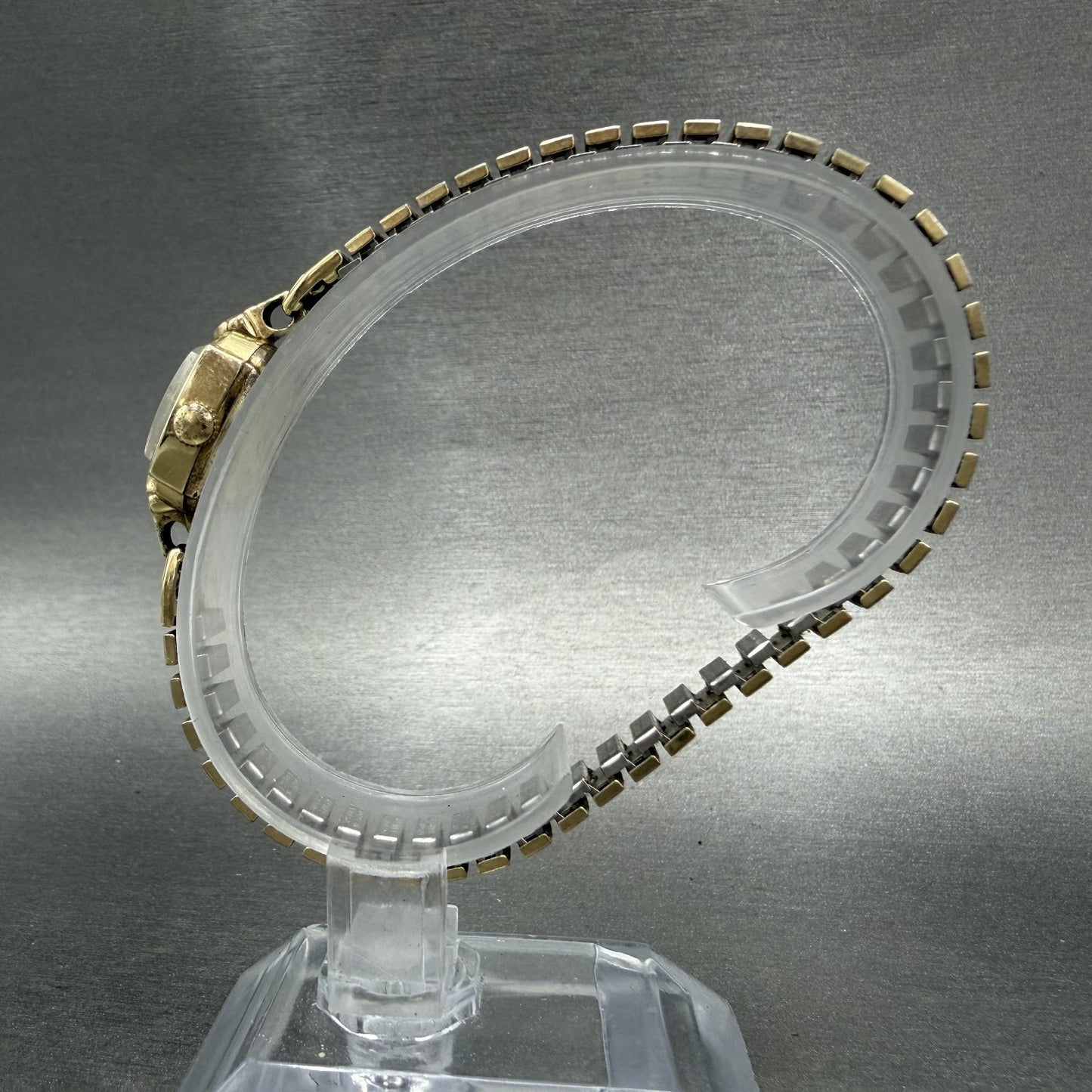 Omega Watch Women 15mm Cream Dial 14K Gold Filled Manual Wind Runs Caliber 4816