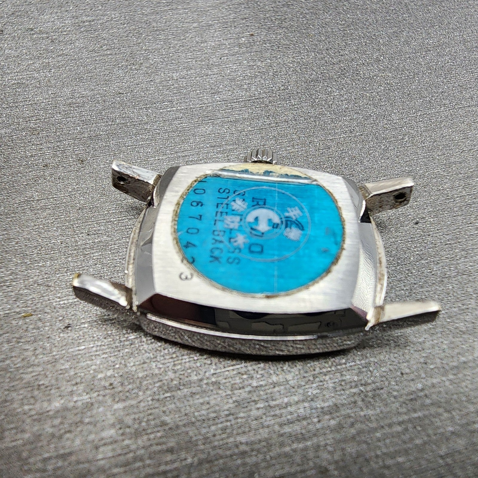 Rado Silky Tank Watch Women 18mm Silver Dial Steel Rectangle Manual Wind PARTS12