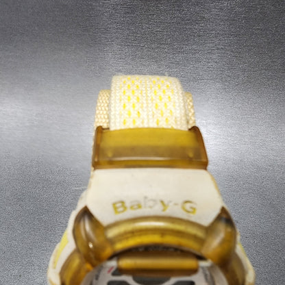 Casio BabyG BG200 Watch Women 42mm Digital White Dial White Tone Round New Bat4
