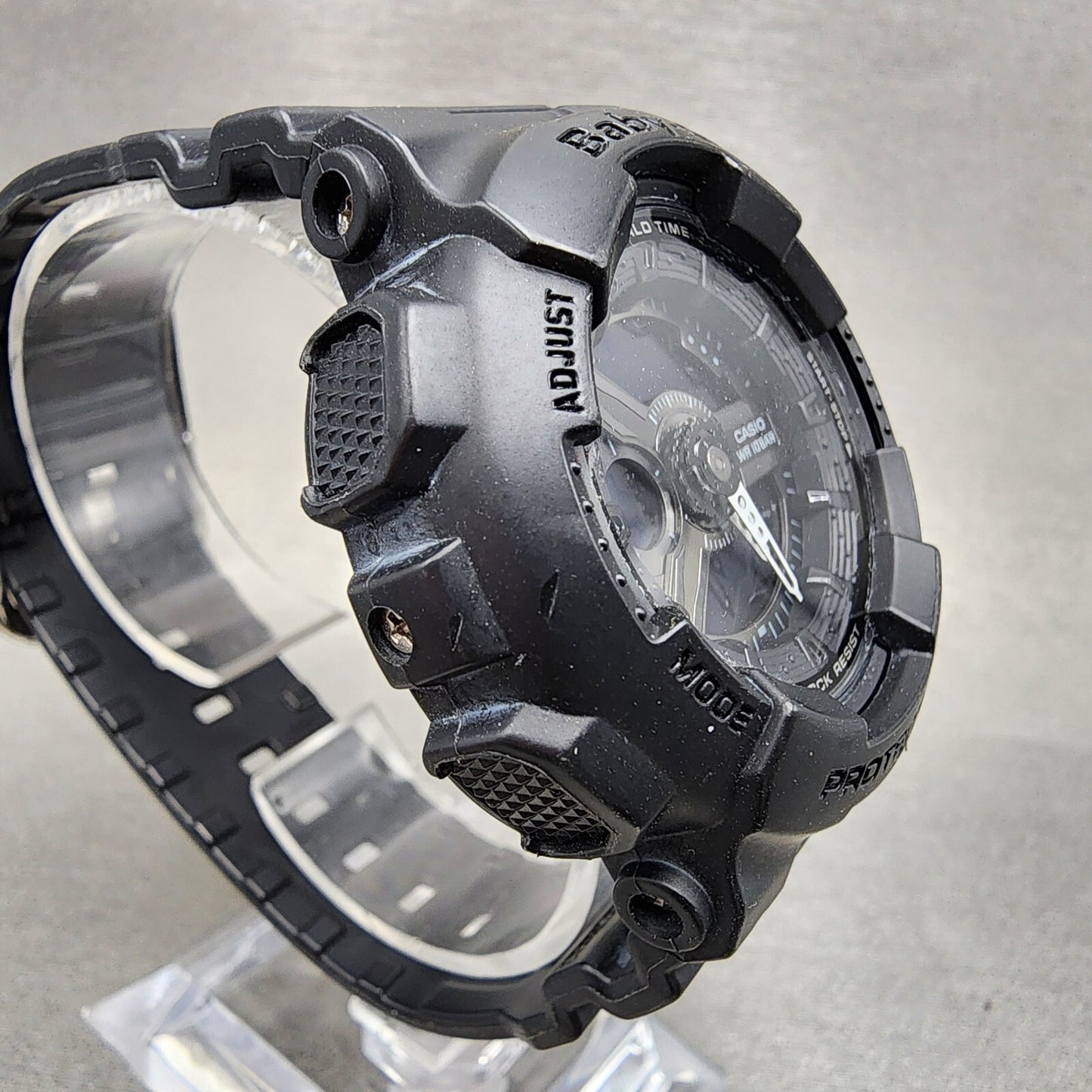 Casio BabyG BA110BC Watch Women 43mm Analog Digital Black Tone Round New Batt3