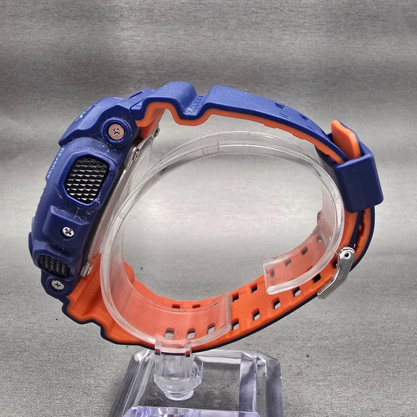 Casio G-Shock GA-100L Watch Men 50mm Black Dial Blue Chrono Alarm New Battery6