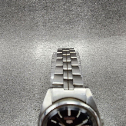 Seiko 5 Automatic Watch Women 26mm Blue Dial Silver Tone Daydate 42060010 Runs4