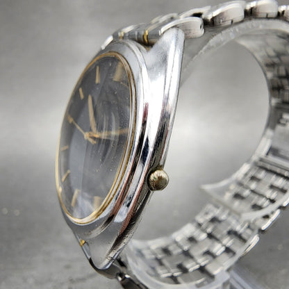 Seiko Lucent Watch Men 33mm Gray Dial Two Tone Round Vintage 5e216e60 PARTS3