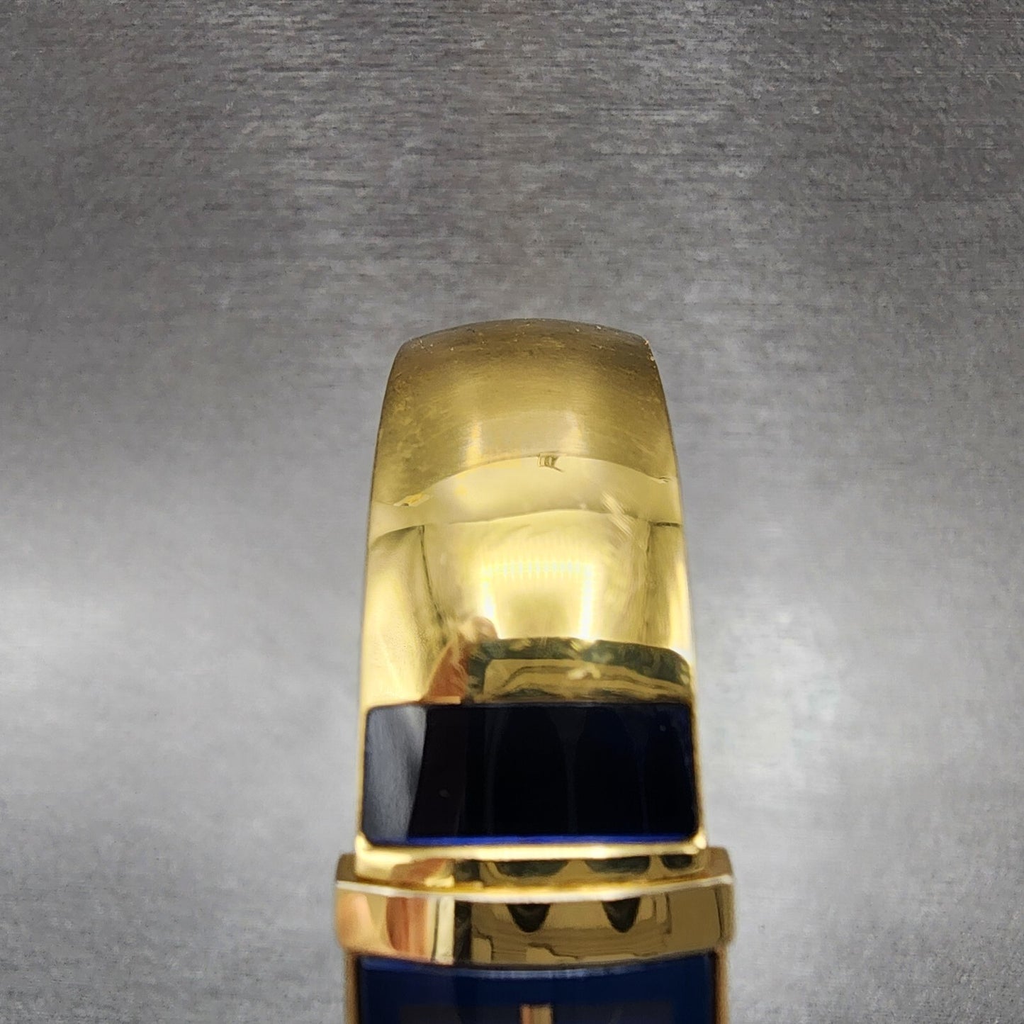 Seiko Lassale Tank Watch Women 15mm Blue Dial Gold Tone Rectangle New Battery4