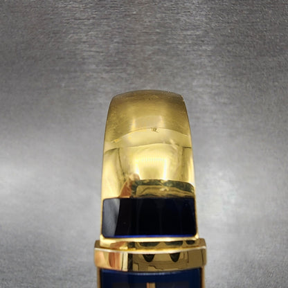 Seiko Lassale Tank Watch Women 15mm Blue Dial Gold Tone Rectangle New Battery4