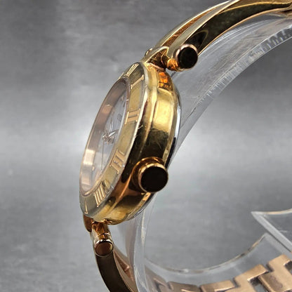 Citizen Wicca Watch Women 24mm White Dial Rose Gold Tone Date Solar Round Runs2
