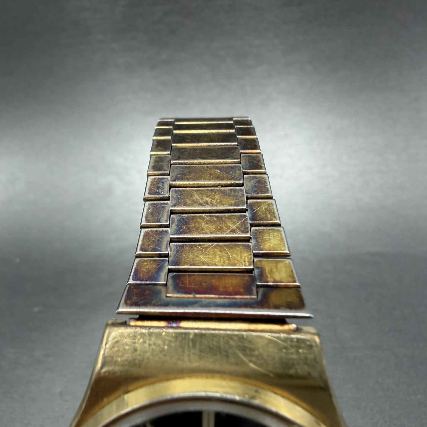Seiko SQ Watch Men 35mm Brown Dial Gold Tone Daydate Round 7123-8339 NewBat RAED4
