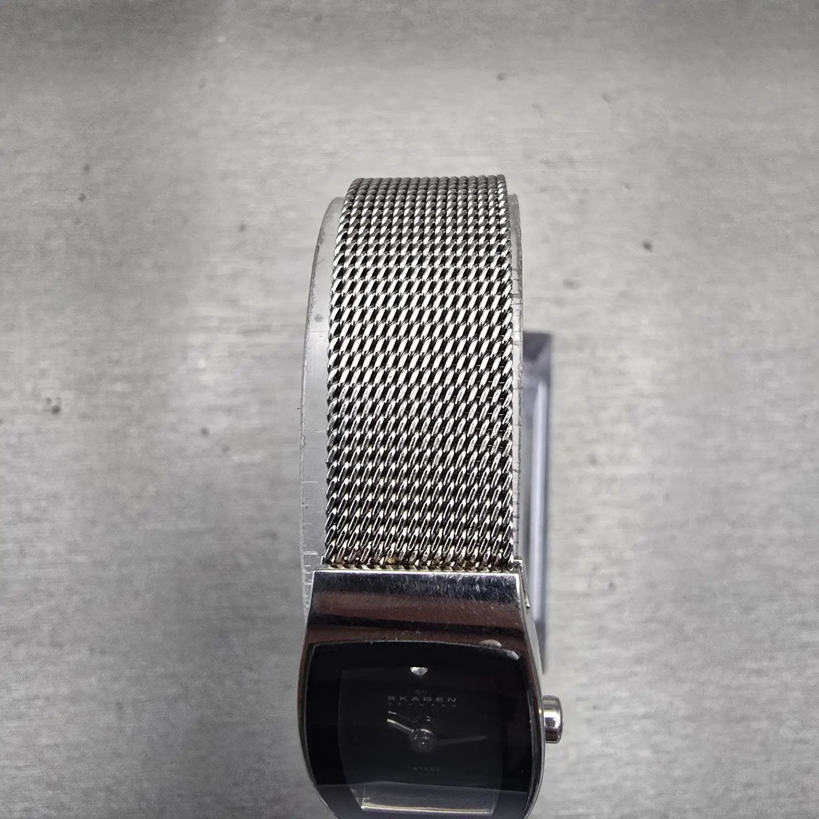 Skagen Denmark Watch Women 16mm Black Dial Silver Tone 271SSSBD New Battery4