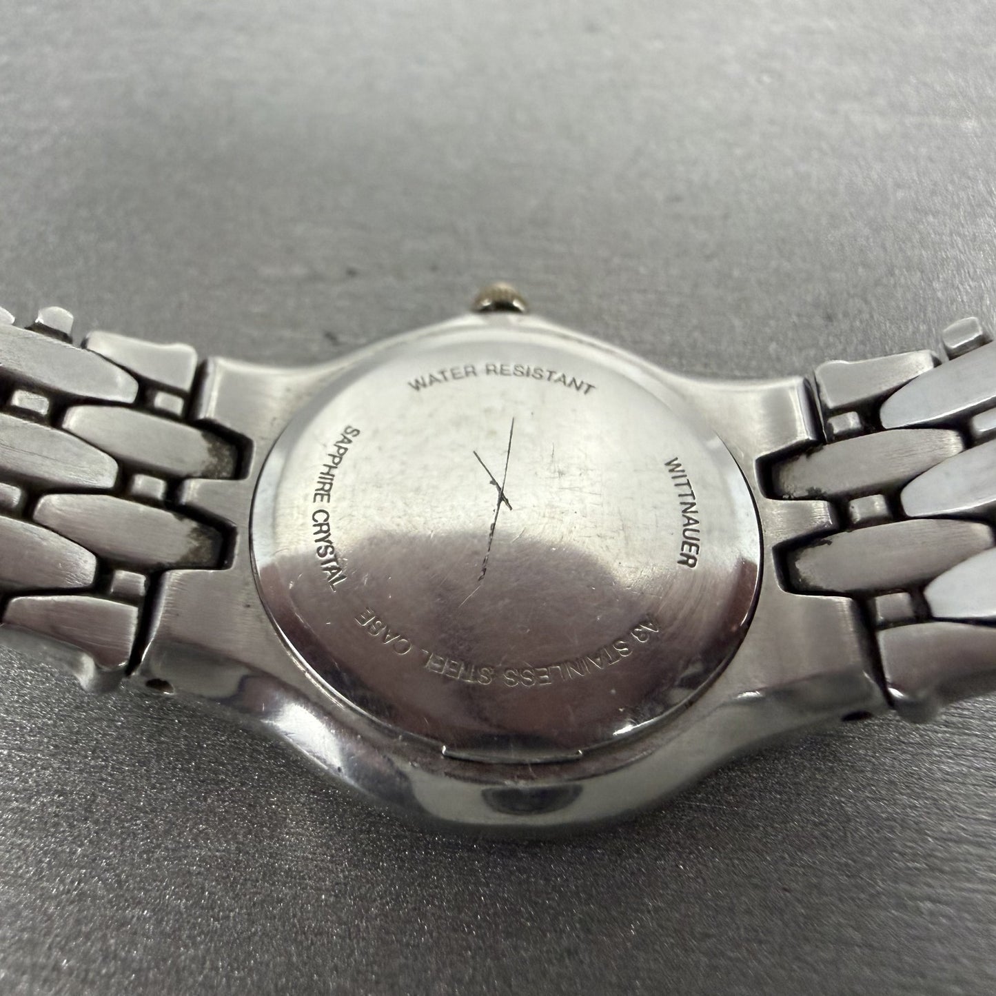 Wittnauer Watch Women 25mm White Dial Two Tone Round 12L14 New Battery9