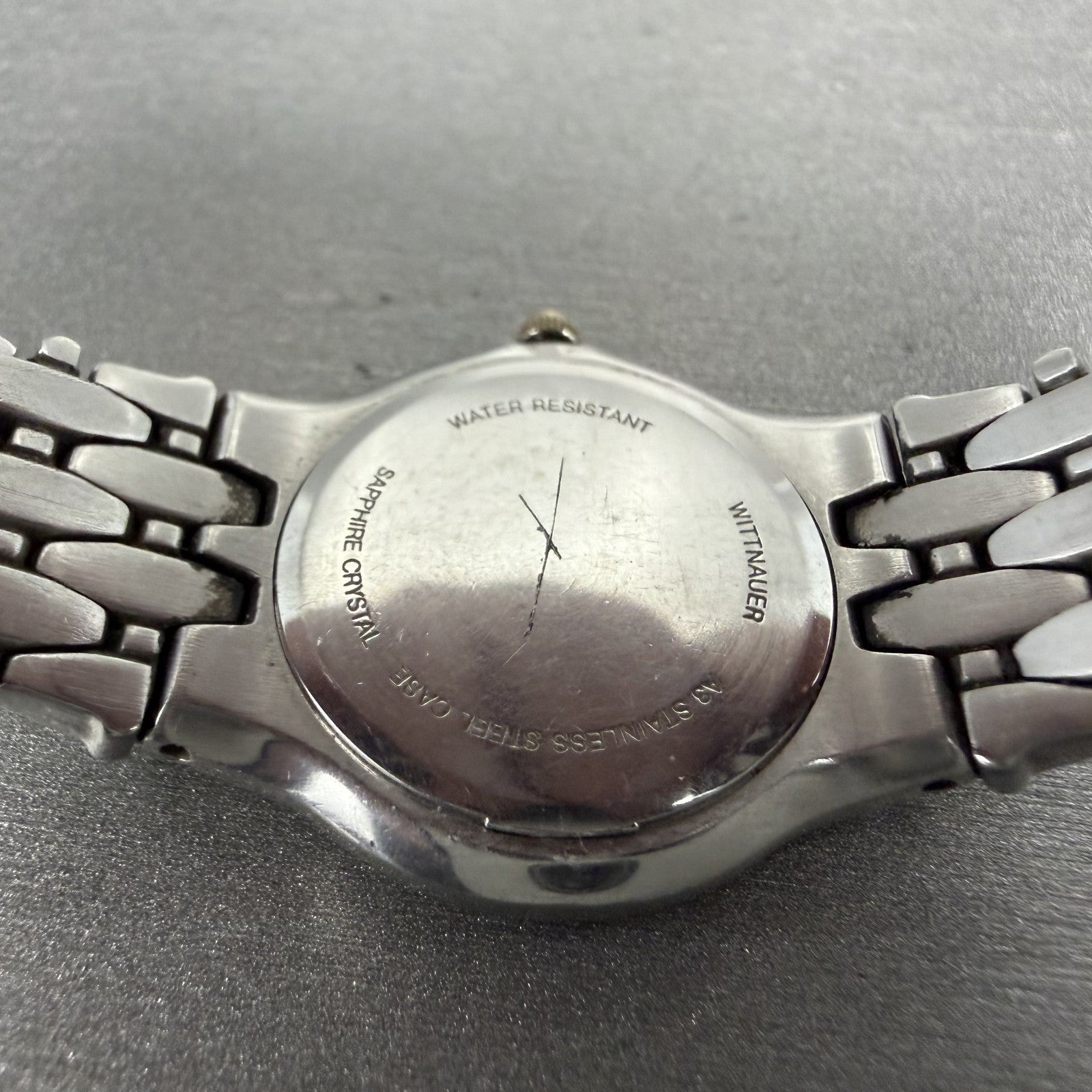 Wittnauer Watch Women 25mm White Dial Two Tone Round 12L14 New Battery9