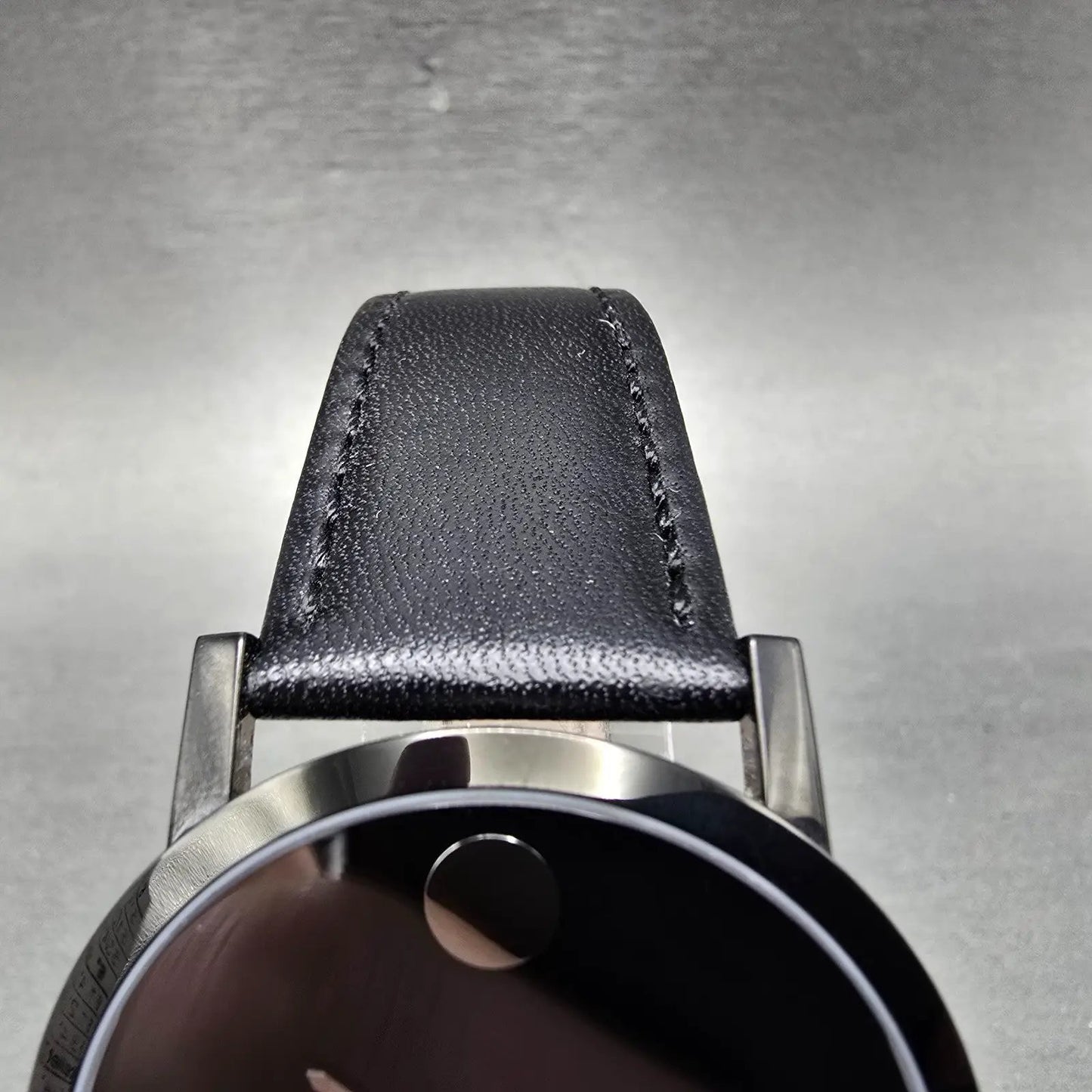 Movado Museum Watch Men 40mm Black Dial Black Tone 84 G1 1855.A New Battery6