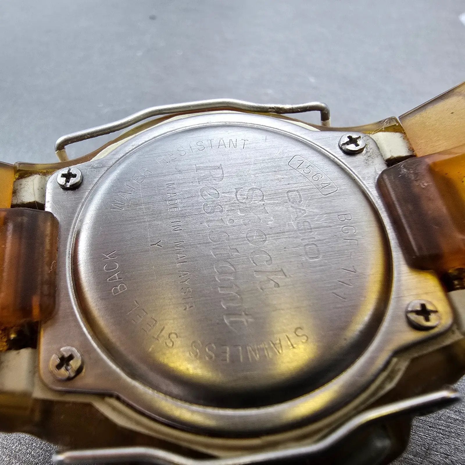 Casio Baby-G BGF-111 Watch  Women 40mm Yellow Clear Case Alarm Chrono New Batt9