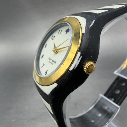 Kate Spade Rumsey Watch Women 31mm White Dial Black Case Round New Battery2