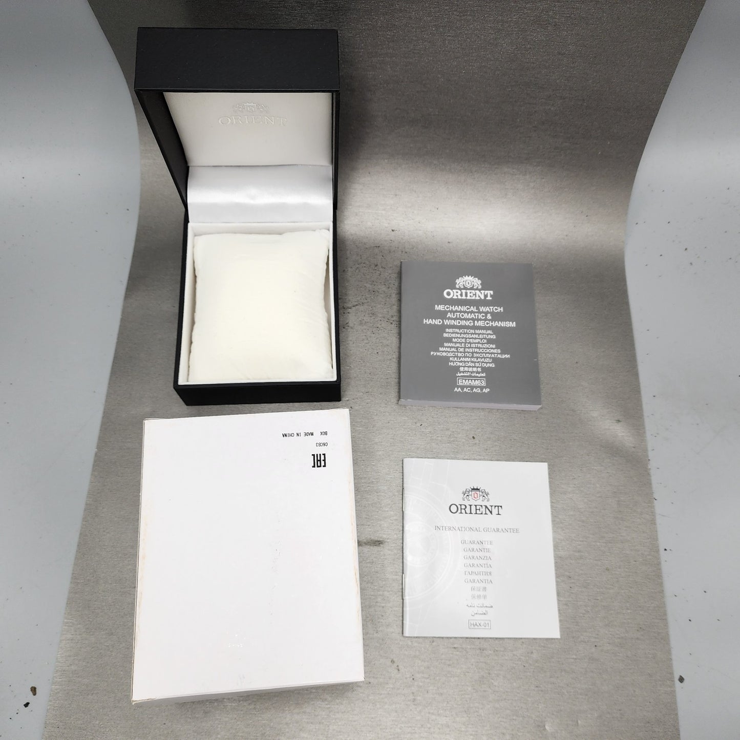 Orient Bambino V2 Watch Men 41mm Cream Dial Silver Tone Date Automatic Runs11