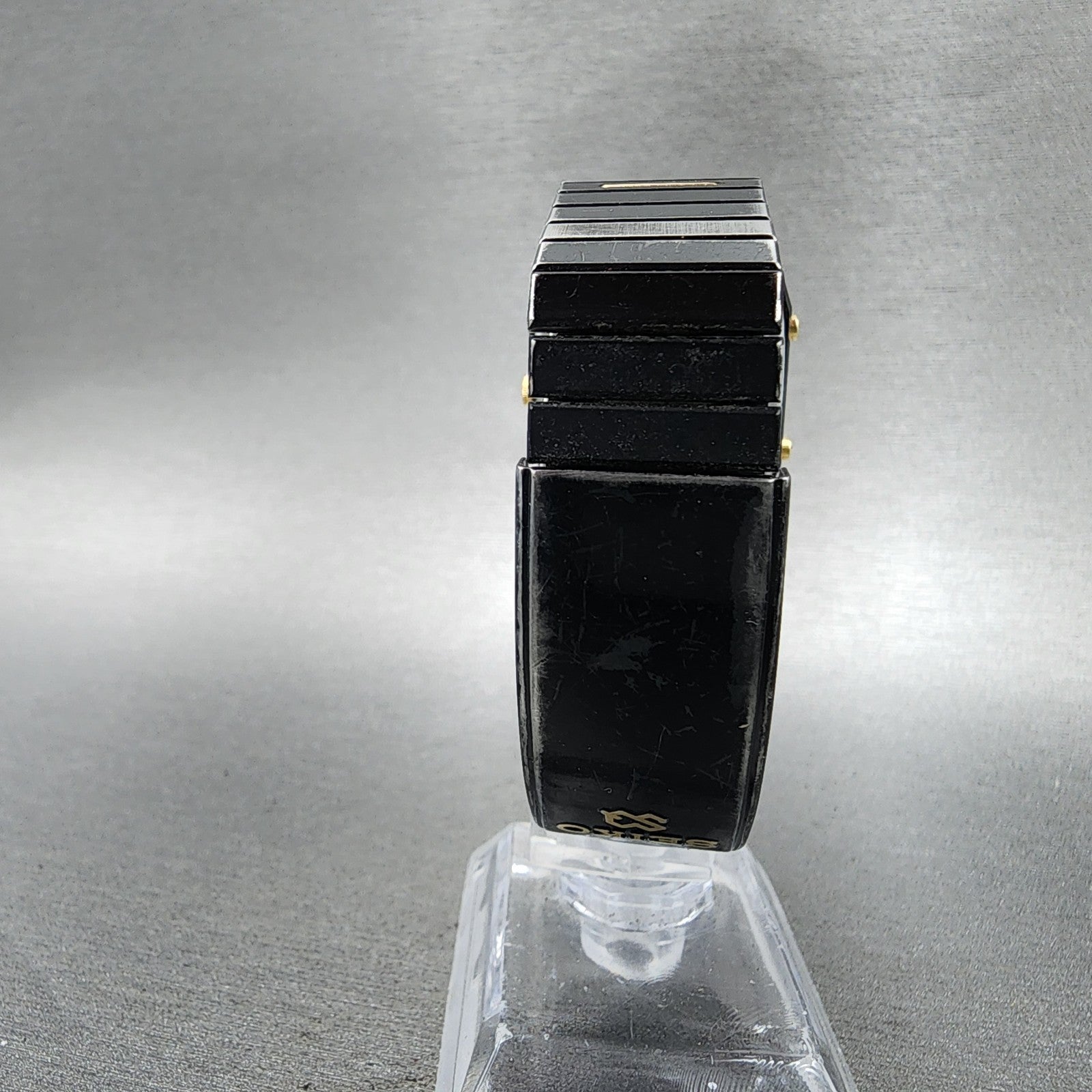 Seiko Digital Watch Men 29mm Black Dial Black Tone Analog Digital New Bat READ!!7