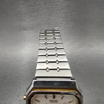 Seiko Analog Digital Watch Men 32mm White Dial Two Tone Alarm H4495150 PARTS5