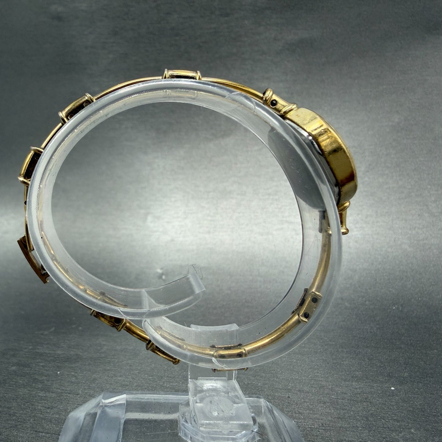 Citizen CQ Watch Women 20mm Champagne Dial Gold Tone Round 4-102568 New Battery8