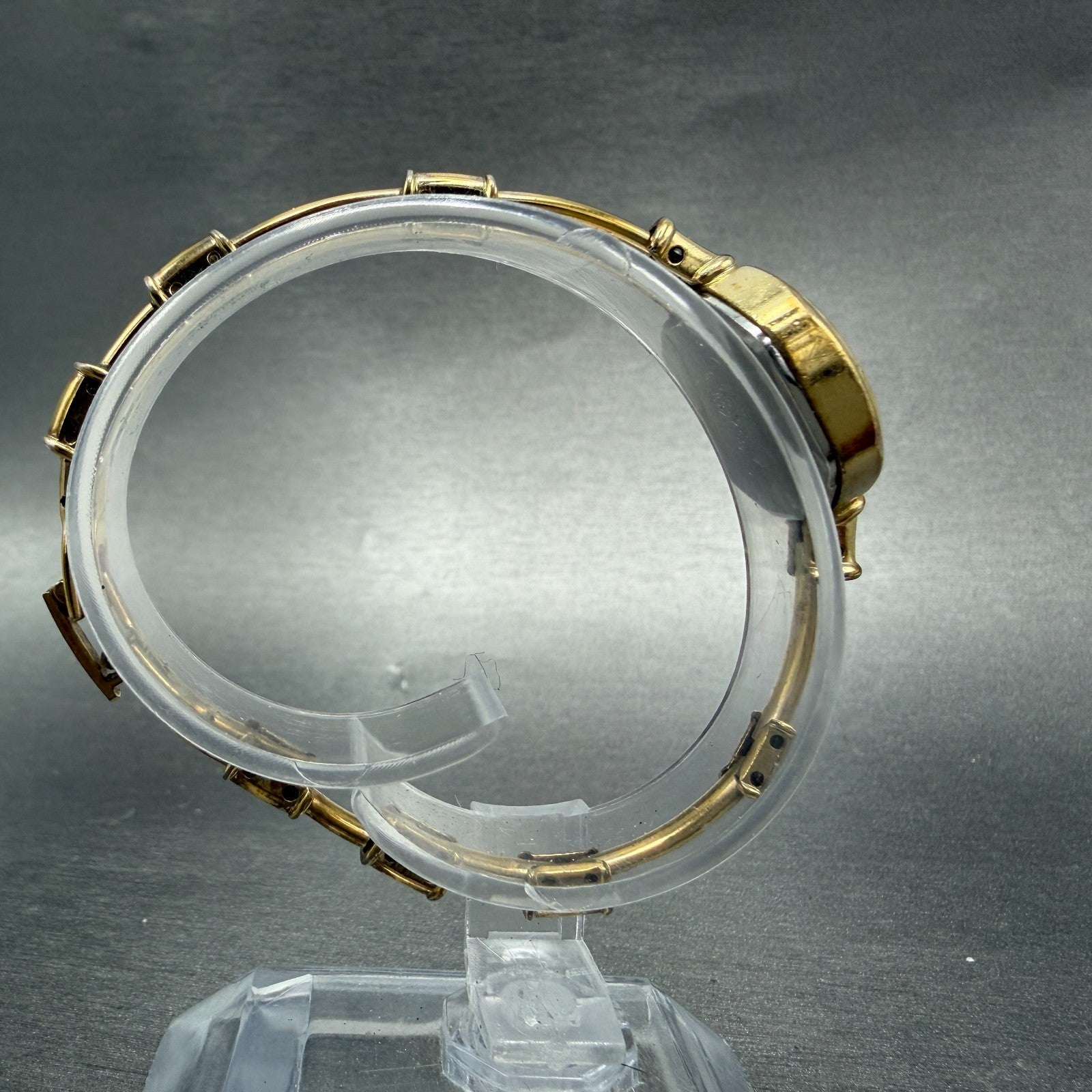Citizen CQ Watch Women 20mm Champagne Dial Gold Tone Round 4-102568 New Battery8