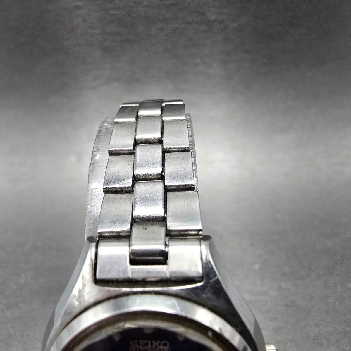 Seiko Automatic Watch Women 26mm Blue dial Silver Date Round 2205-0709 Runs4