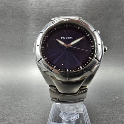 Fossil kaleido Watch Men 40mm Blue & Green Dial Silver Tone AM-3538 New Battery6