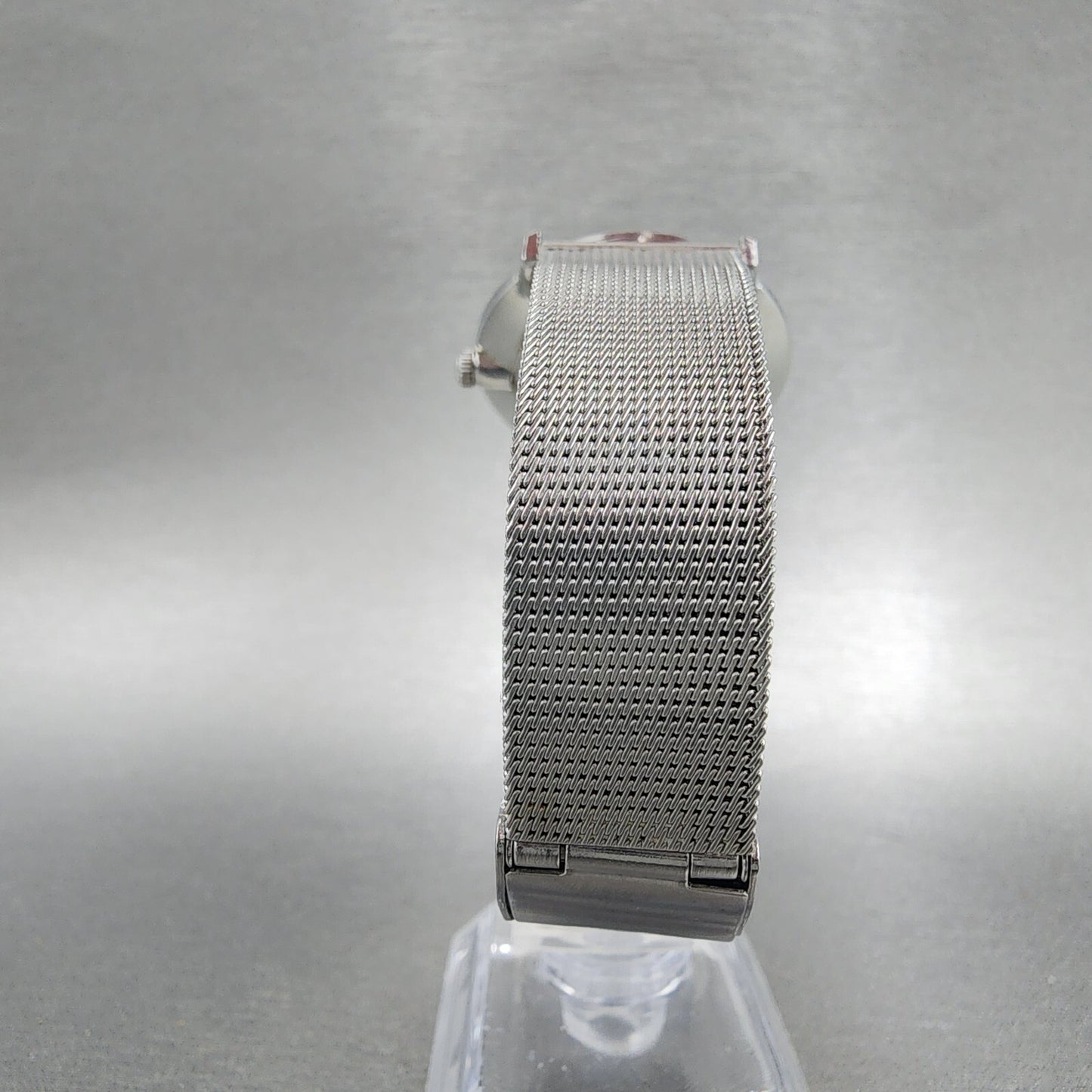 Seiko Chariot Watch Men 33mm White Woven Dial Steel Manual Wind 22200180 PARTS8