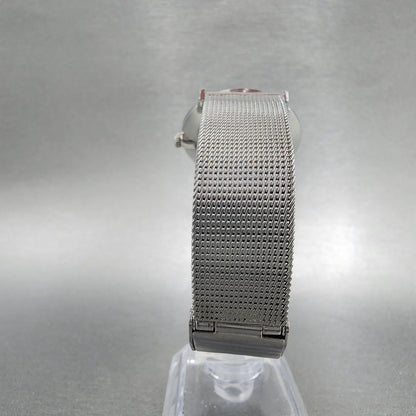 Seiko Chariot Watch Men 33mm White Woven Dial Steel Manual Wind 22200180 PARTS8