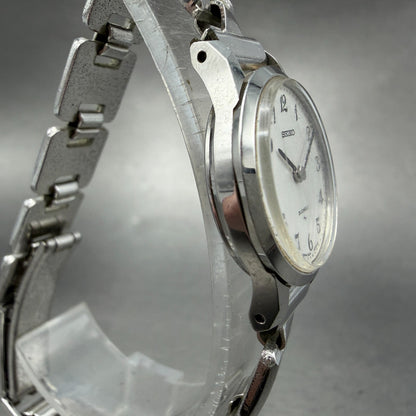 Seiko Watch Women 21mm Silver Dial Silver Tone Round 2220-0020 Manual Runs MFT3